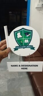 Customized Name Tag with Wooden Stand